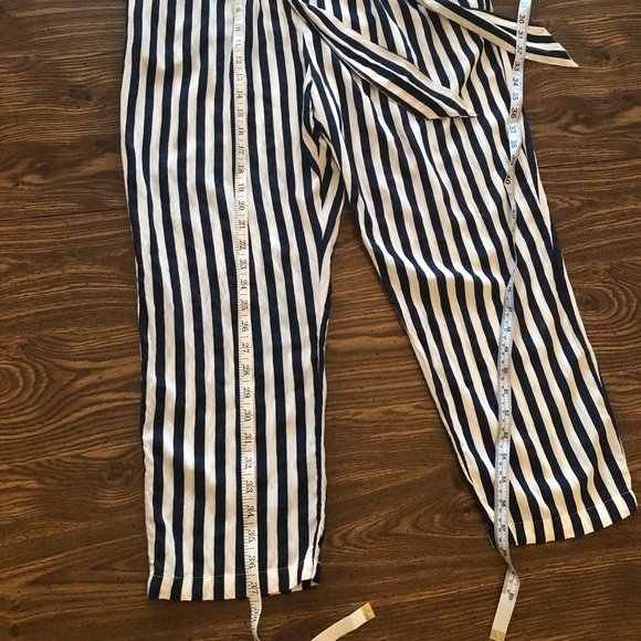 Zara Basic Striped Pants Size Large - Picture 3 of 5